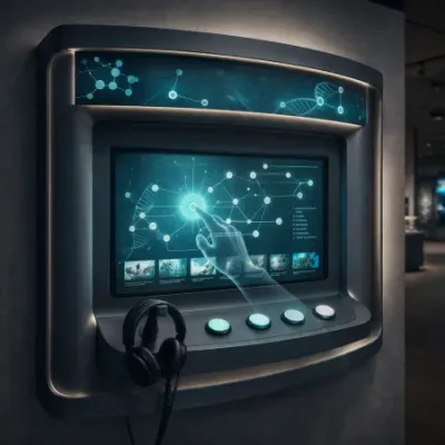 Interactive exhibit display for museums, visitor centres and exhibitions