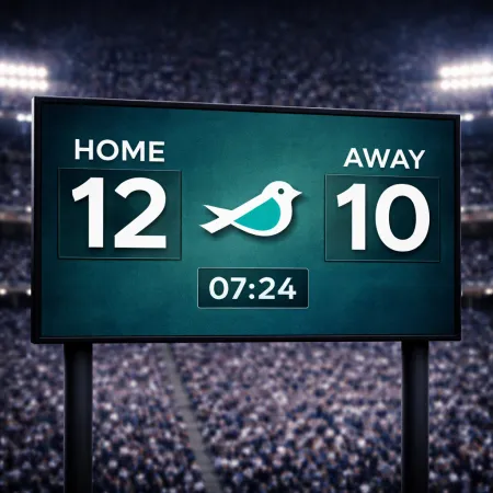 Custom LED scoreboard display for live sports and brand events