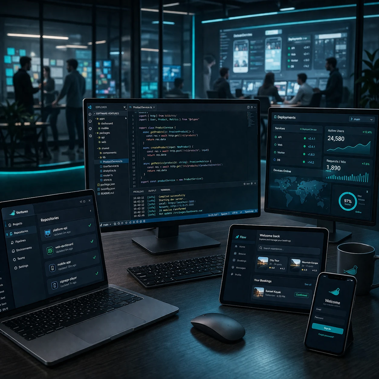 Co-created software products built and operated by Carrier Labs